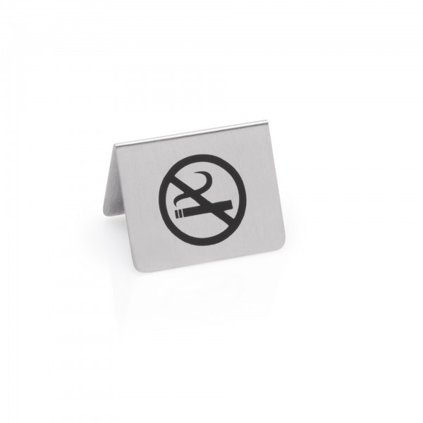 Nichtraucherschild - Chromnickelstahl